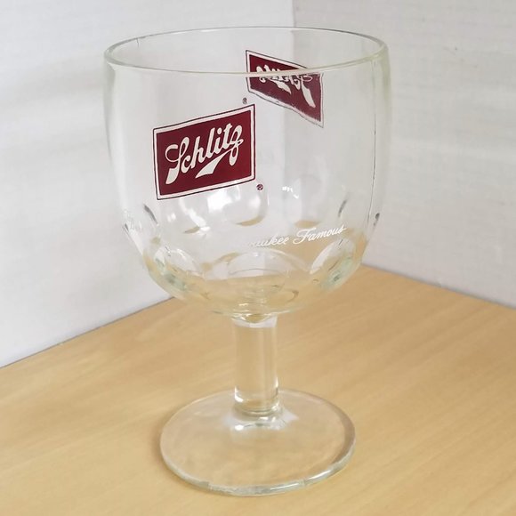 Schlitz Dining 2for5 Vintage Schlitz Beer Glass Goblet Poshmark